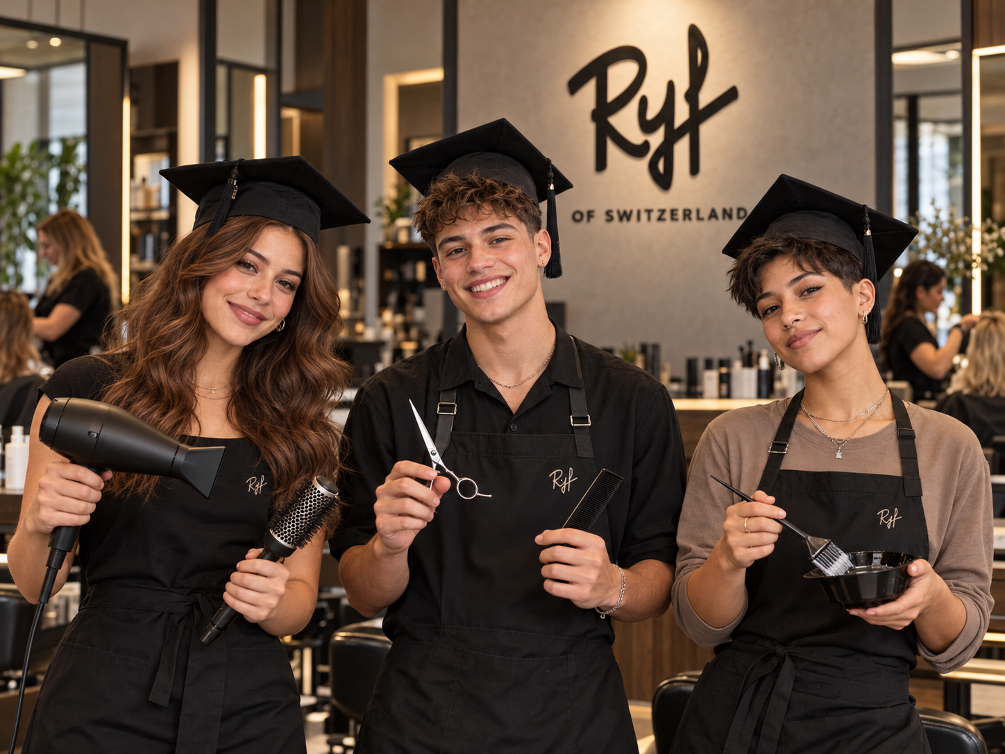 3 junge RYF Azubis aus dem RYF Junior College